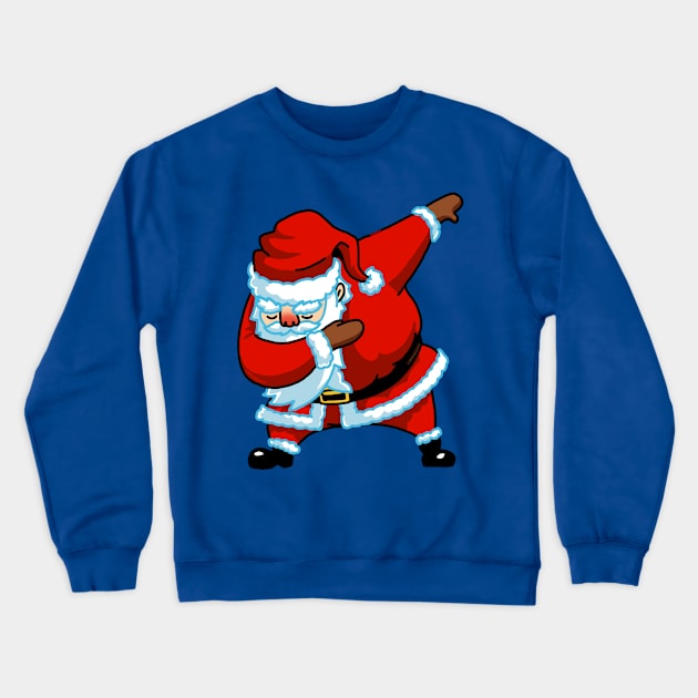 Rad Snowboard Santa Claus T-shirt Dab Santa Christmas Gift Crewneck Sweatshirt by vo_maria